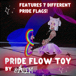 *NITRO FREEBIE* | Pride Flag Flow Toy | 7 Flags, Including: Rainbow, Asexual, Bisexual, Lesbian, Non-Binary, Pansexual, Transgender Pride