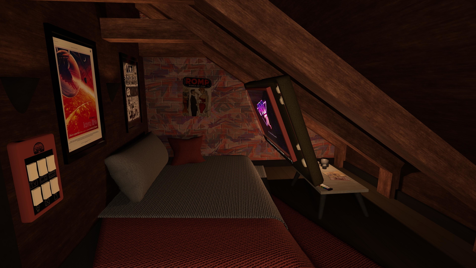 VRChat Homeworld - Retro Attic Reverie (PC & Quest)