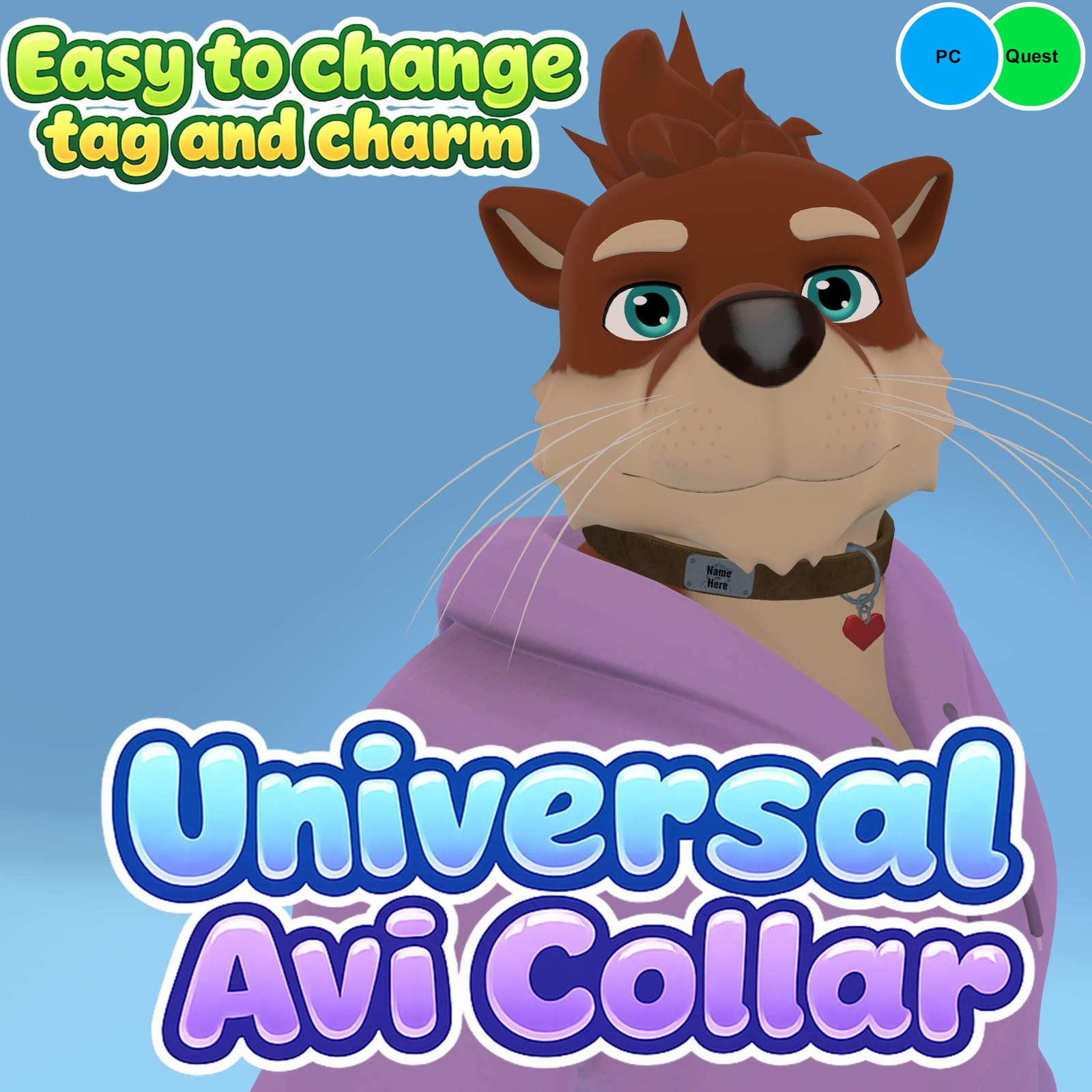 Collar With Customizable Name Tag and Charm - Lotter & All Other Models