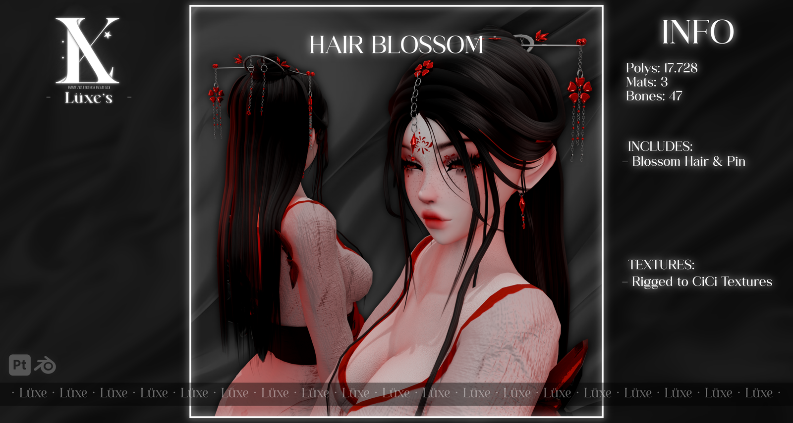 . Hair & Pin Blossom