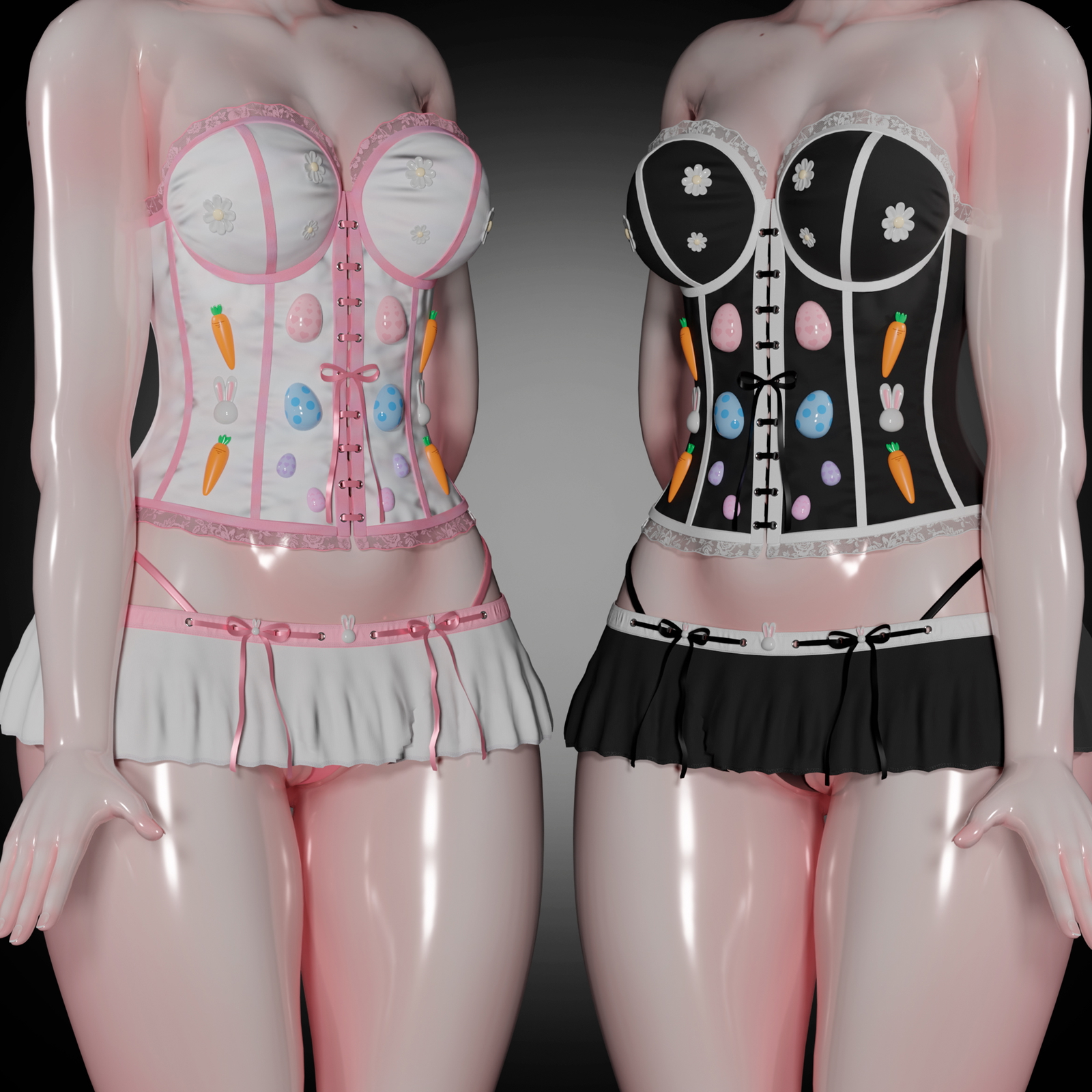 Top + skirt + boots Special Easter ( Easter Special )