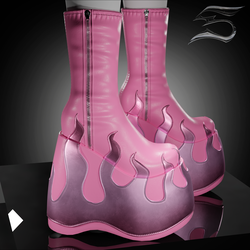 Mini Boots Flame (personal and commercial)