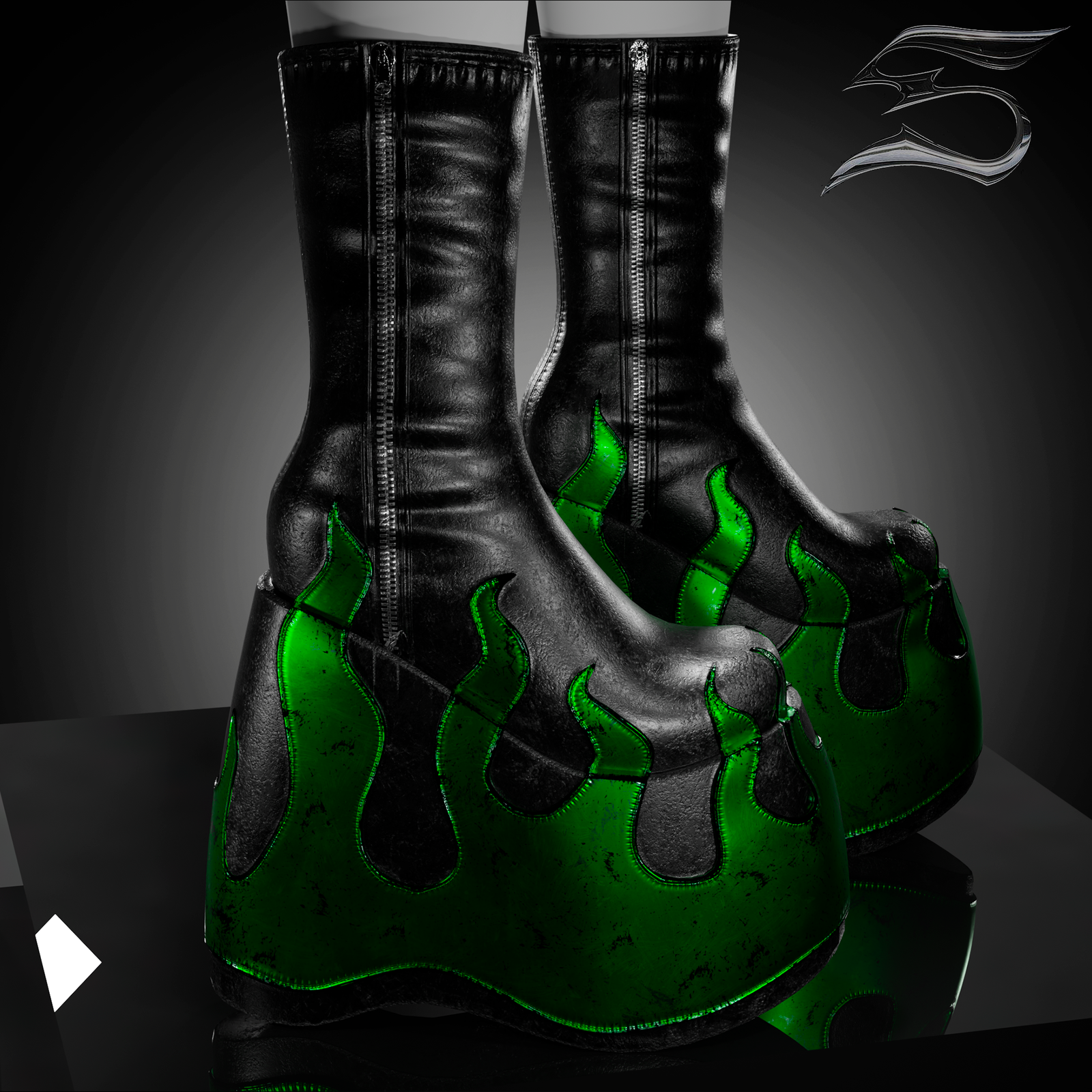 Mini Boots Flame (personal and commercial)