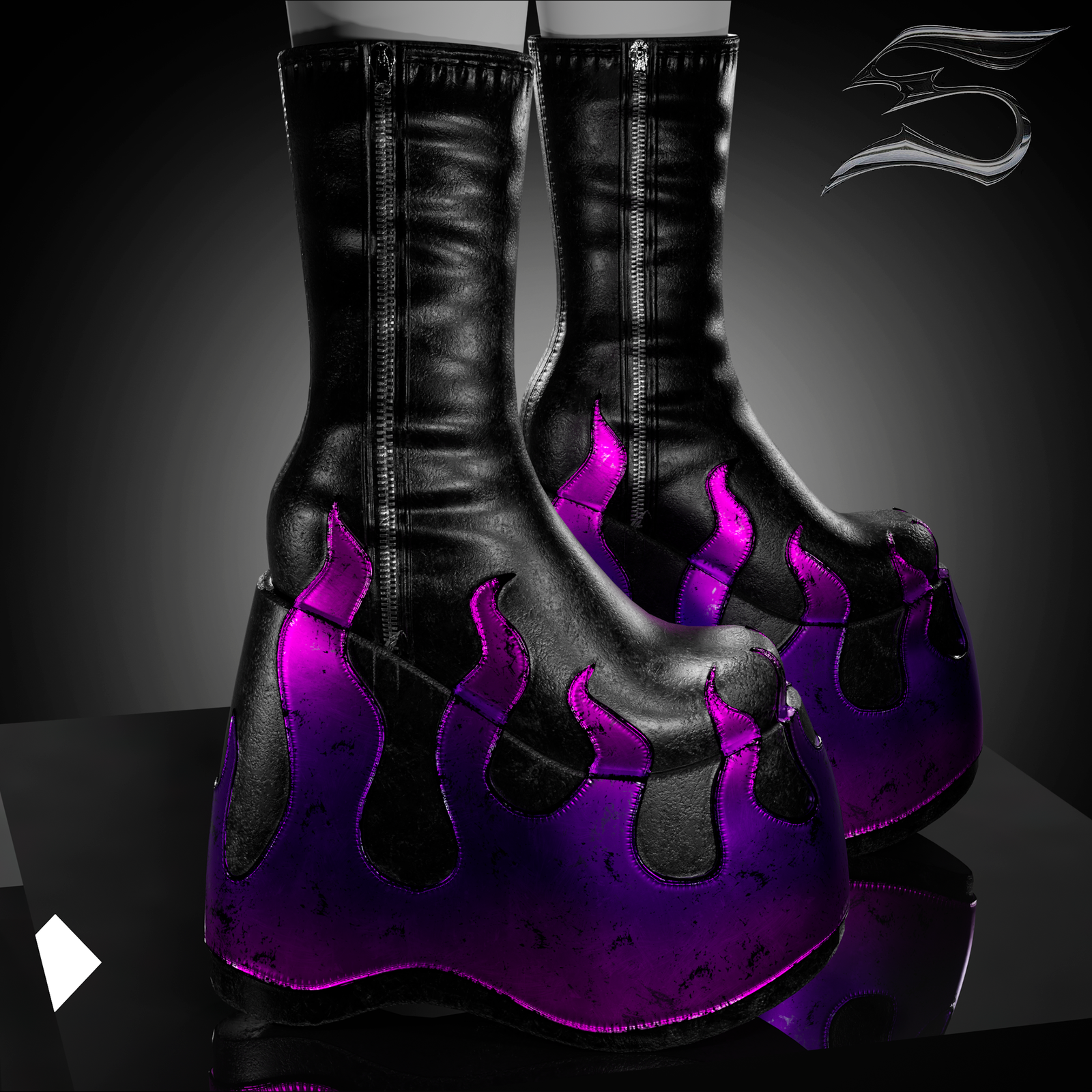 Mini Boots Flame (personal and commercial)