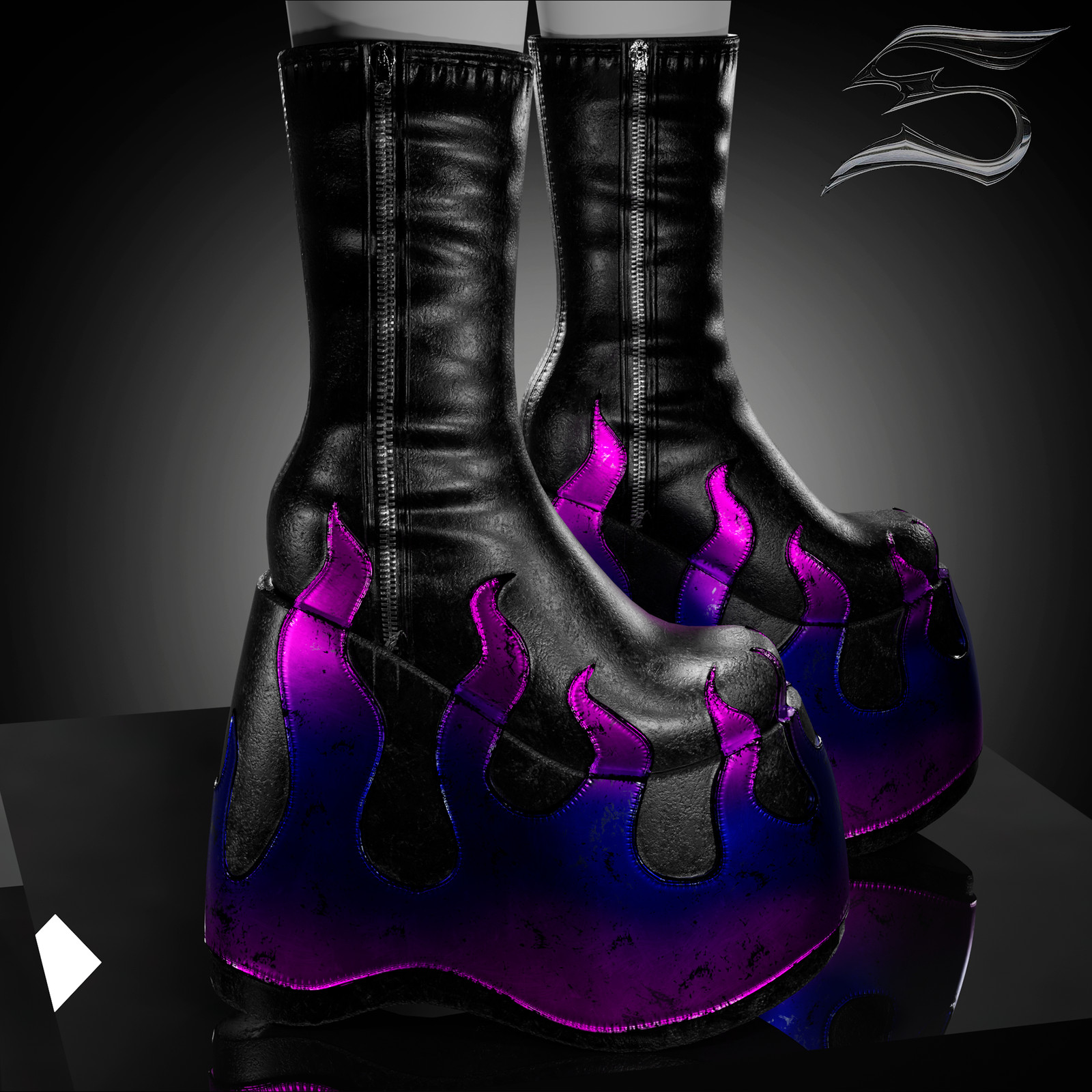 Mini Boots Flame (personal and commercial)