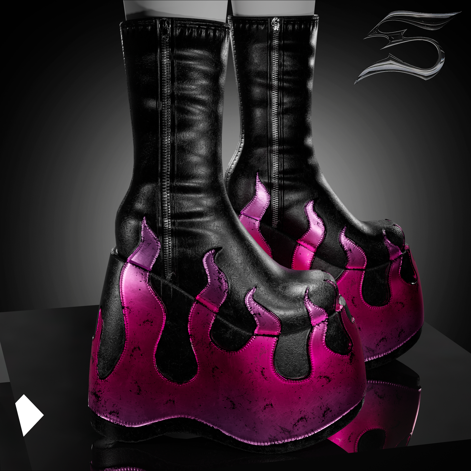 Mini Boots Flame (personal and commercial)
