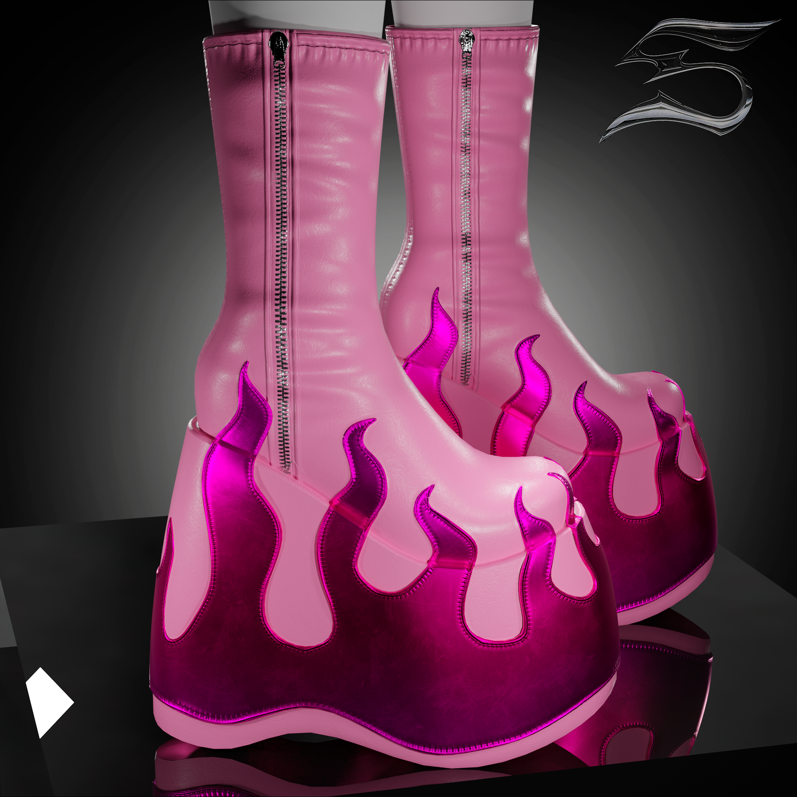 Mini Boots Flame (personal and commercial)