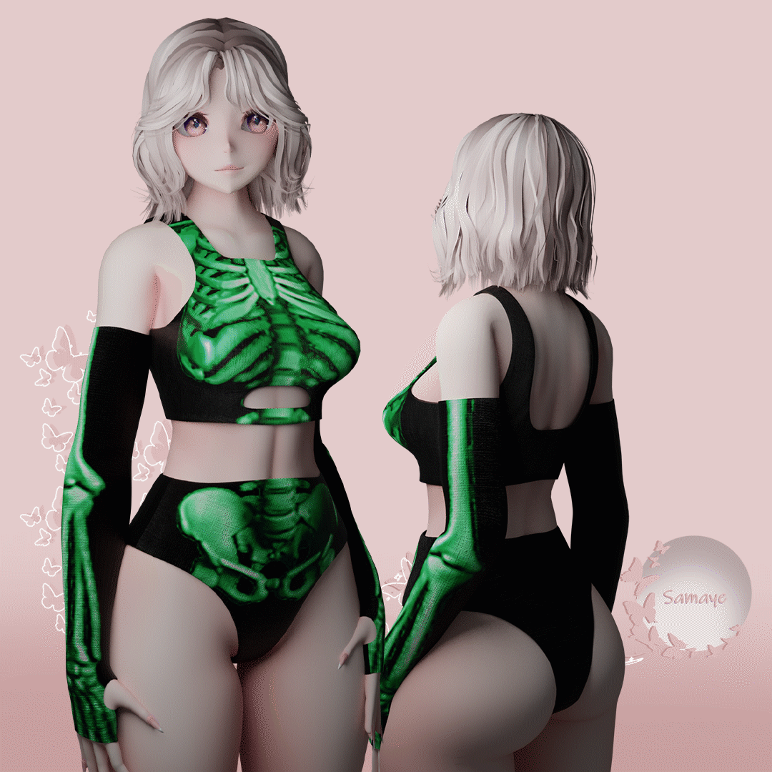 Skeleton Rave Outfit