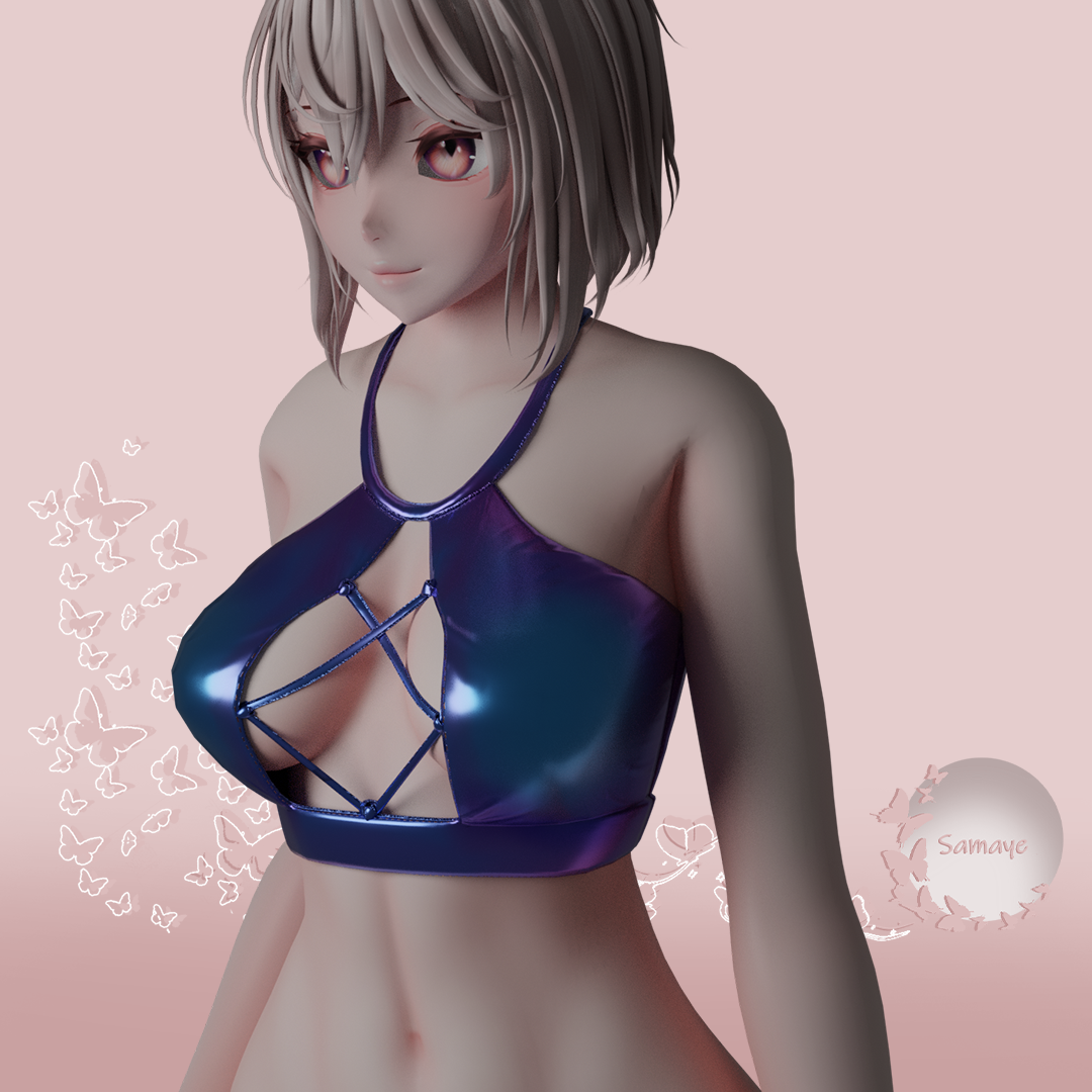 Latex Rave Top