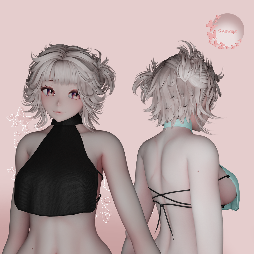 Open-back Halter Top