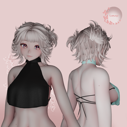 Open-back Halter Top