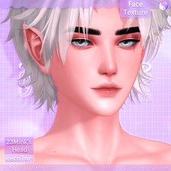 Face Texture [Recolors] 23Mink's Male Head 