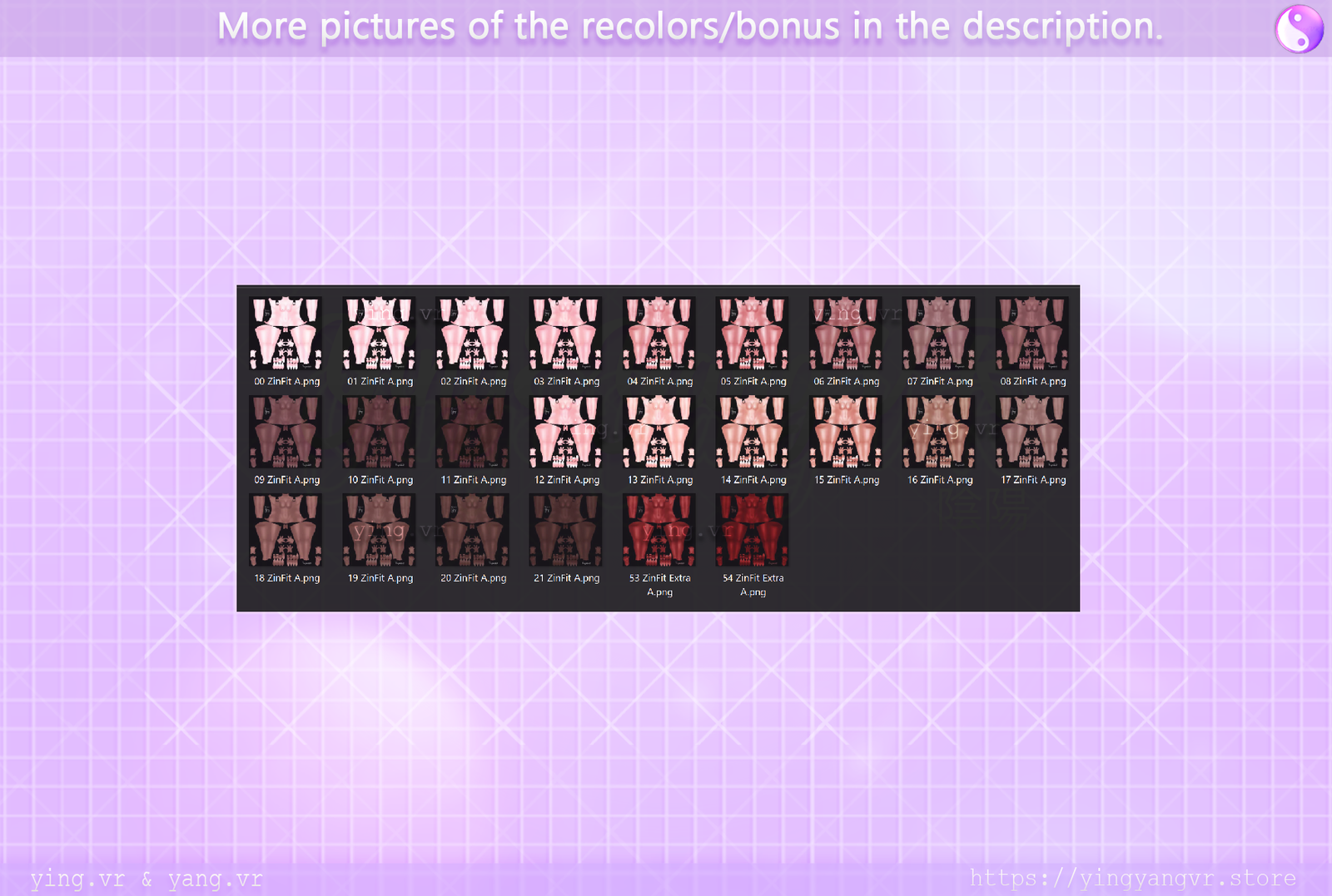 Skin Texture Pack - Zin Fit Base