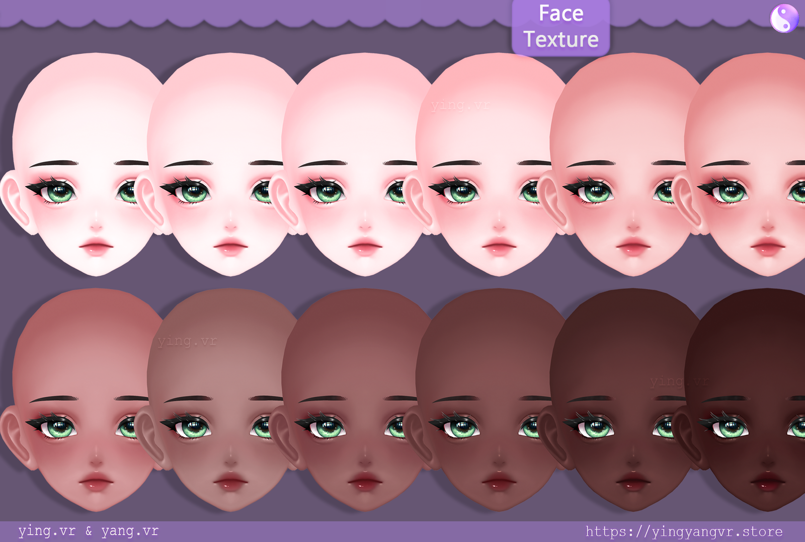 Face Texture - Amelia Head