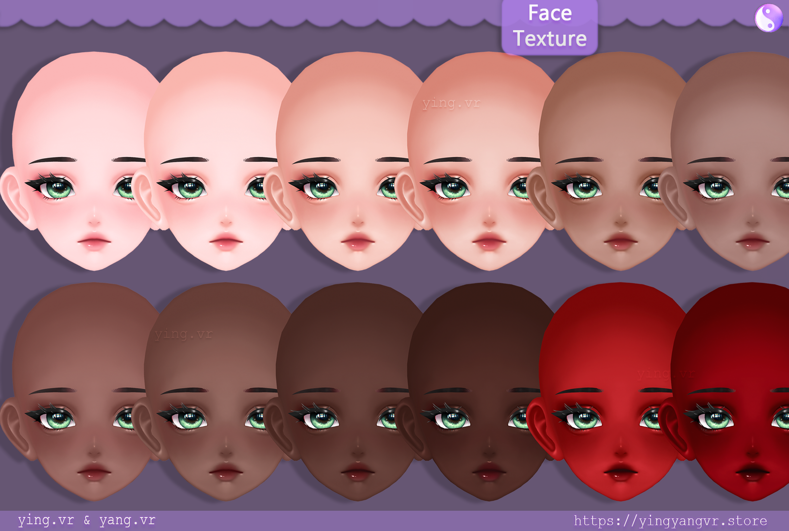 Face Texture - Amelia Head