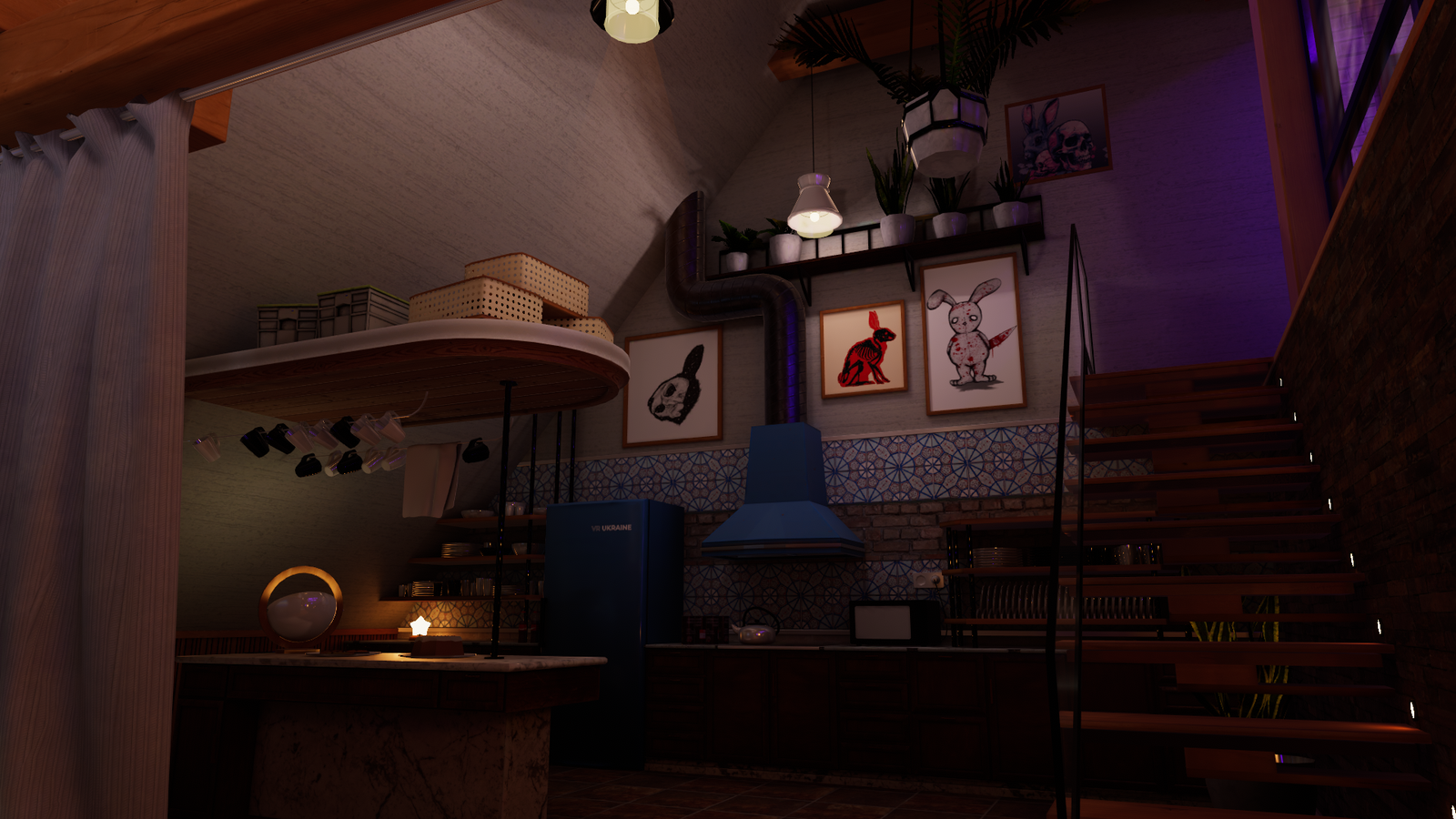 Pastel Loft | VRChat world | Pc & Quest | Hangout and Avatar world