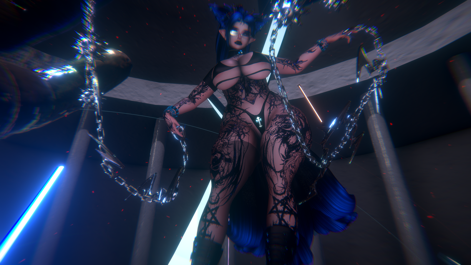 Amara, The Demonic Fox (Gogo, SPS, Audiolink, Particles)