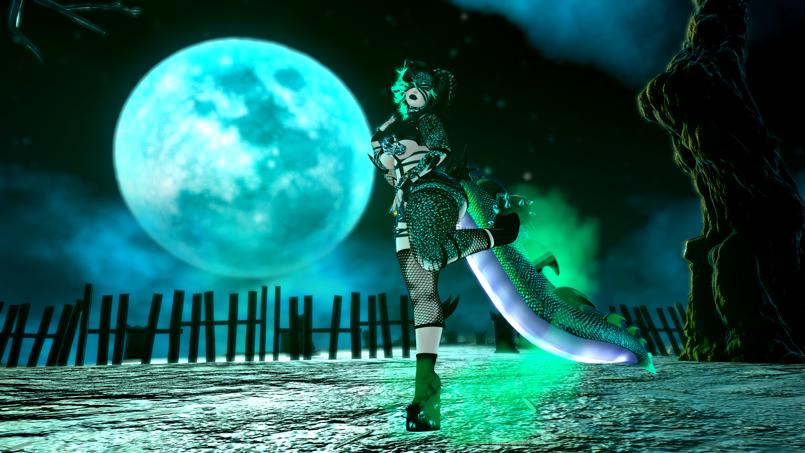 Isabella The Lizard (Gogo, SPS, Audiolink, Particles)