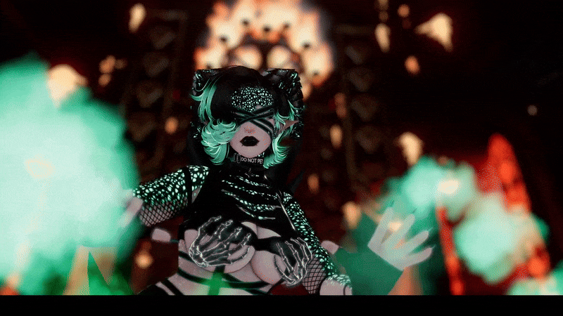 Isabella The Lizard (Gogo, SPS, Audiolink, Particles)