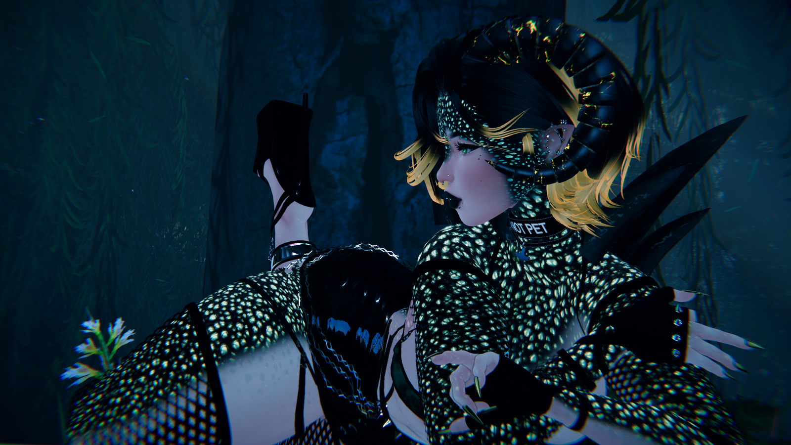 Isabella The Lizard (Gogo, SPS, Audiolink, Particles)
