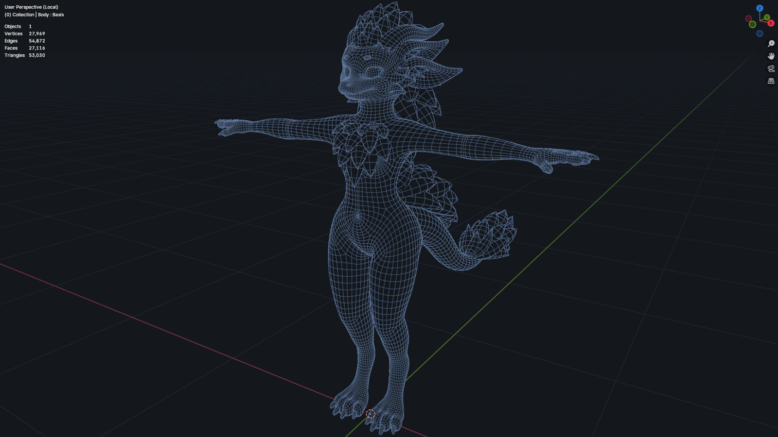 Stellaura the Fluffy Dragon - VRChat Avatar Base