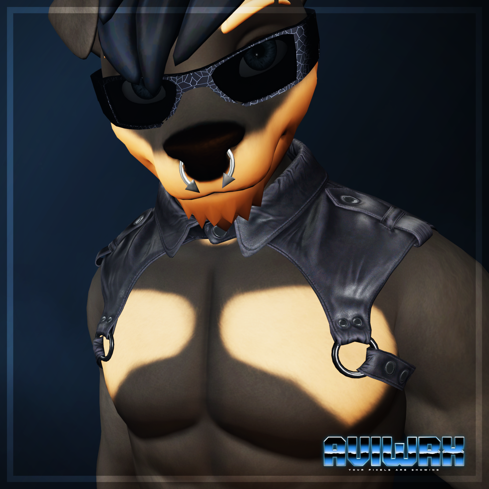 [AVW] Masculine Canine Bound Polo