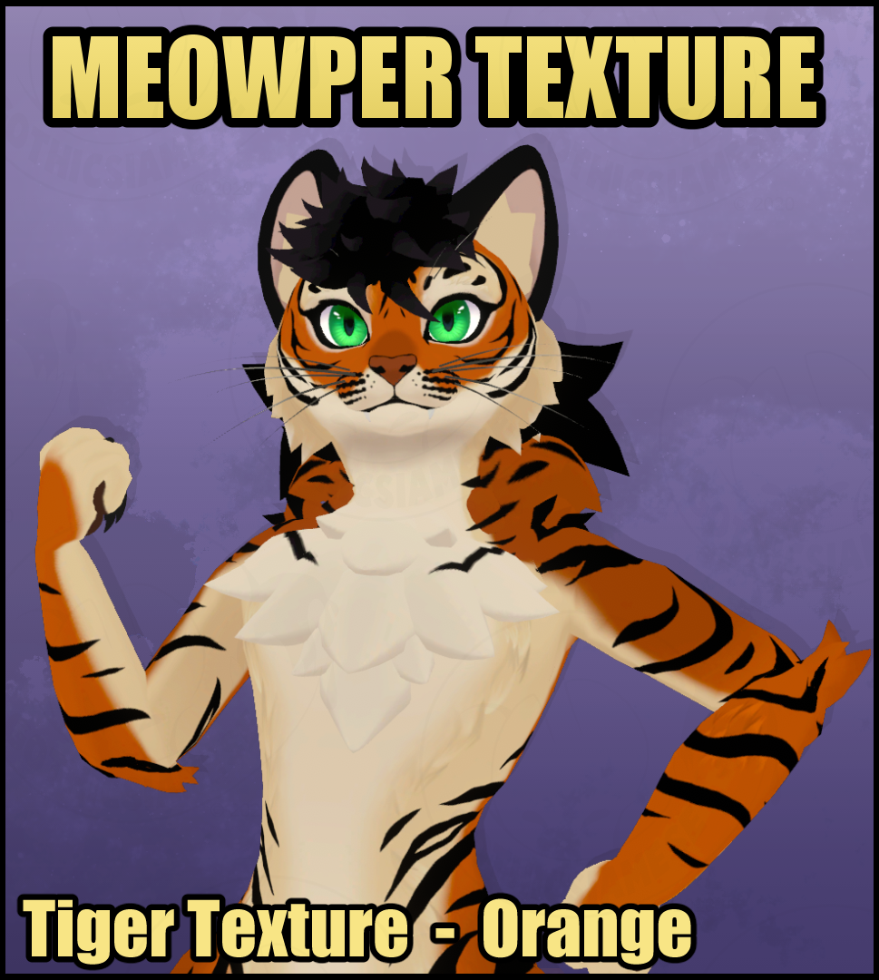 Meowper Texture - Tiger - Orange