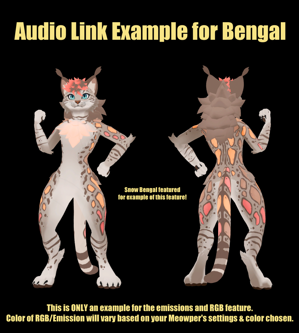 Meowper Texture - Bengal - Yellow-Blue