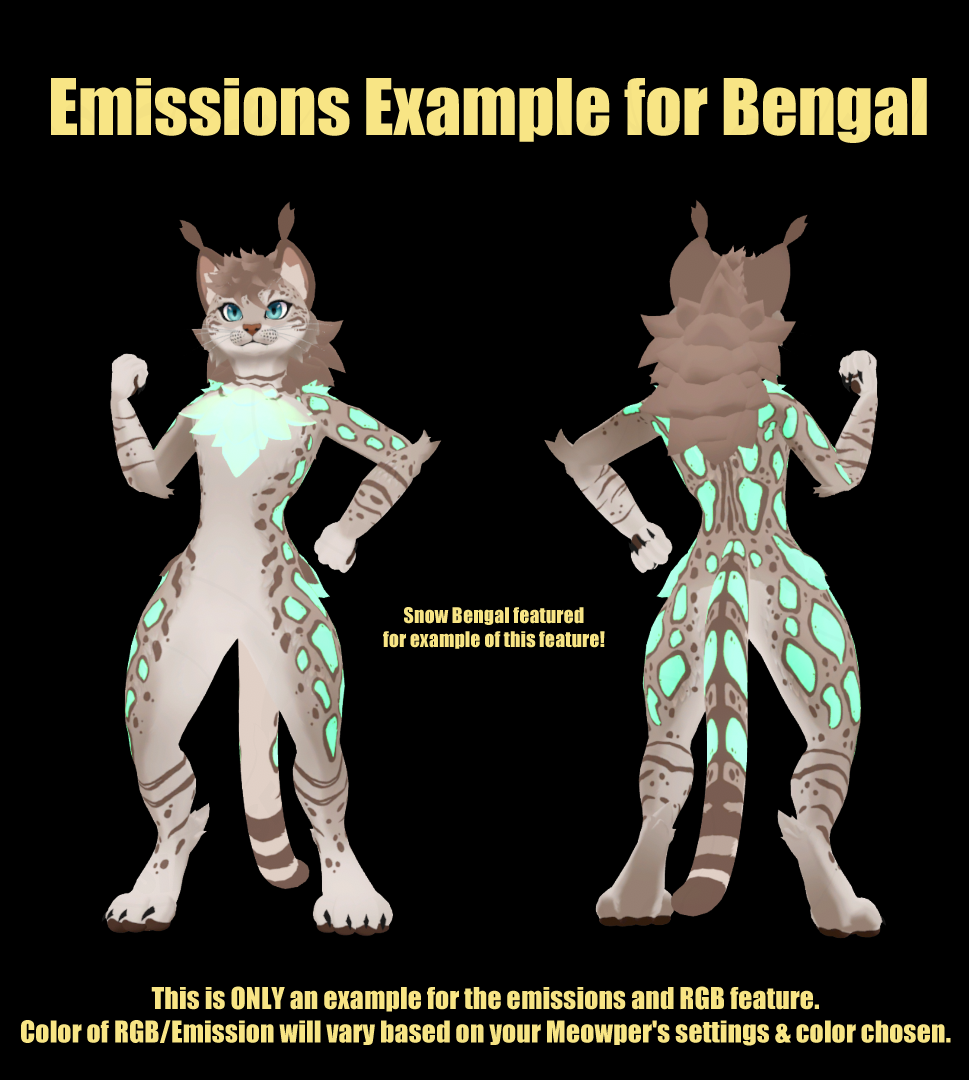 Meowper Texture - Bengal - Yellow-Blue