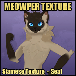 Meowper Texture - Siamese - Seal