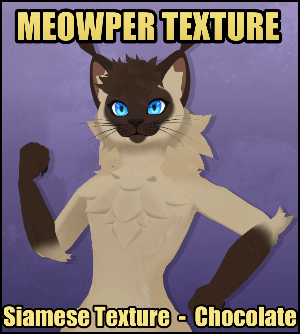 Meowper Texture - Siamese - Chocolate