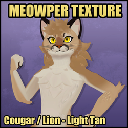 Meowper Texture - Cougar/Lion - Light Tan