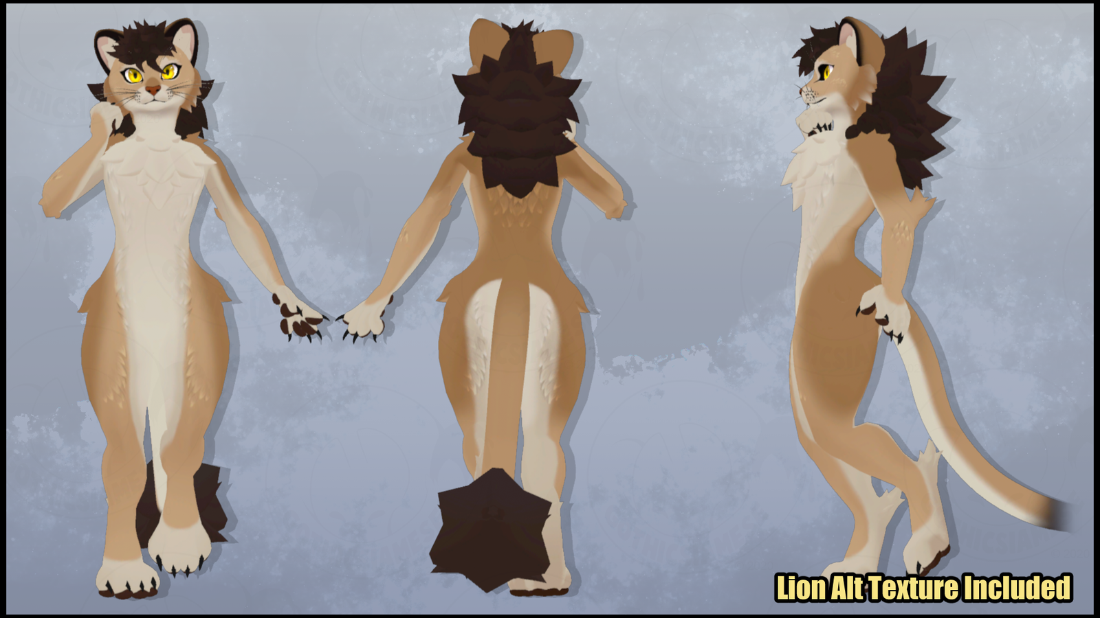 Meowper Texture - Cougar/Lion - Light Tan