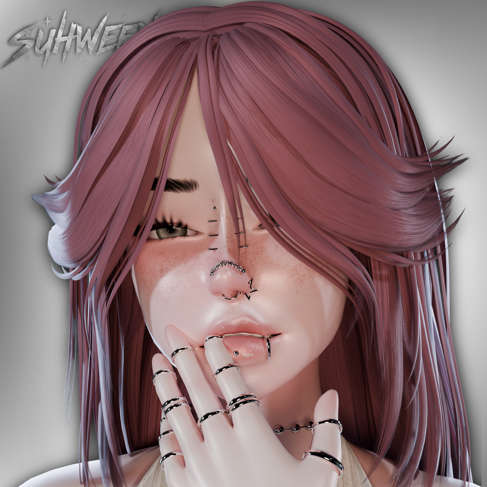 SH1. Blake Hair [VRChat Asset]