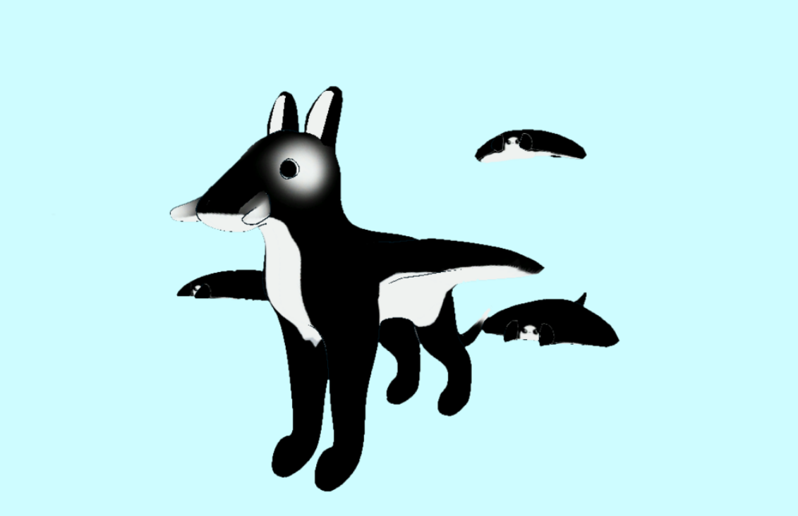 Free stingray / manta ray dog avatar for vrchat