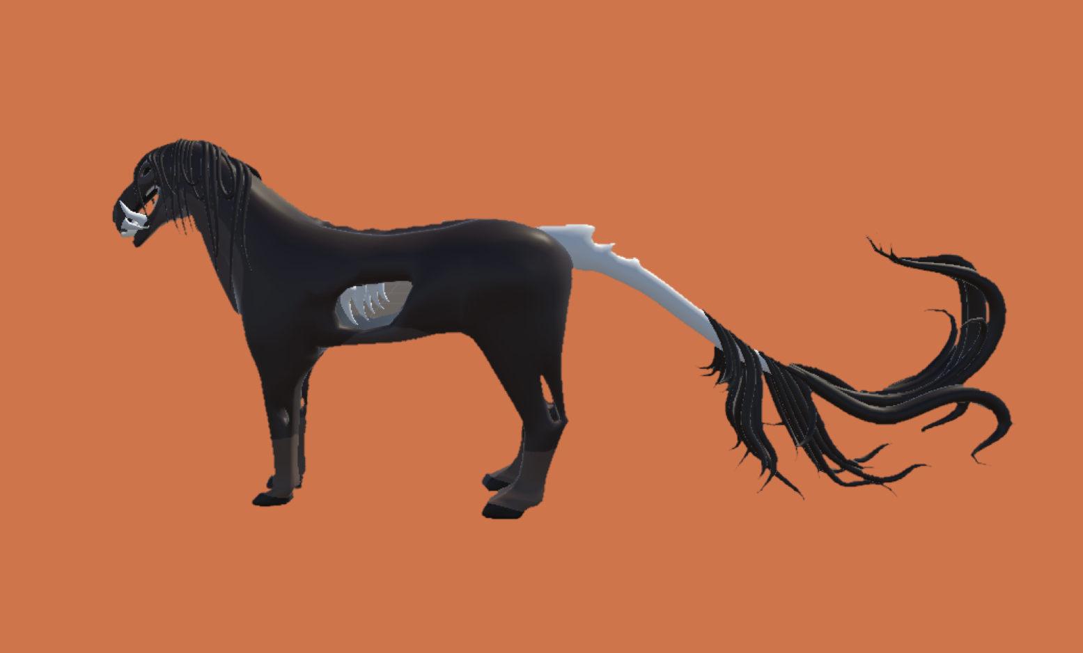 Ghoul steed from roblox horse life for vrchat