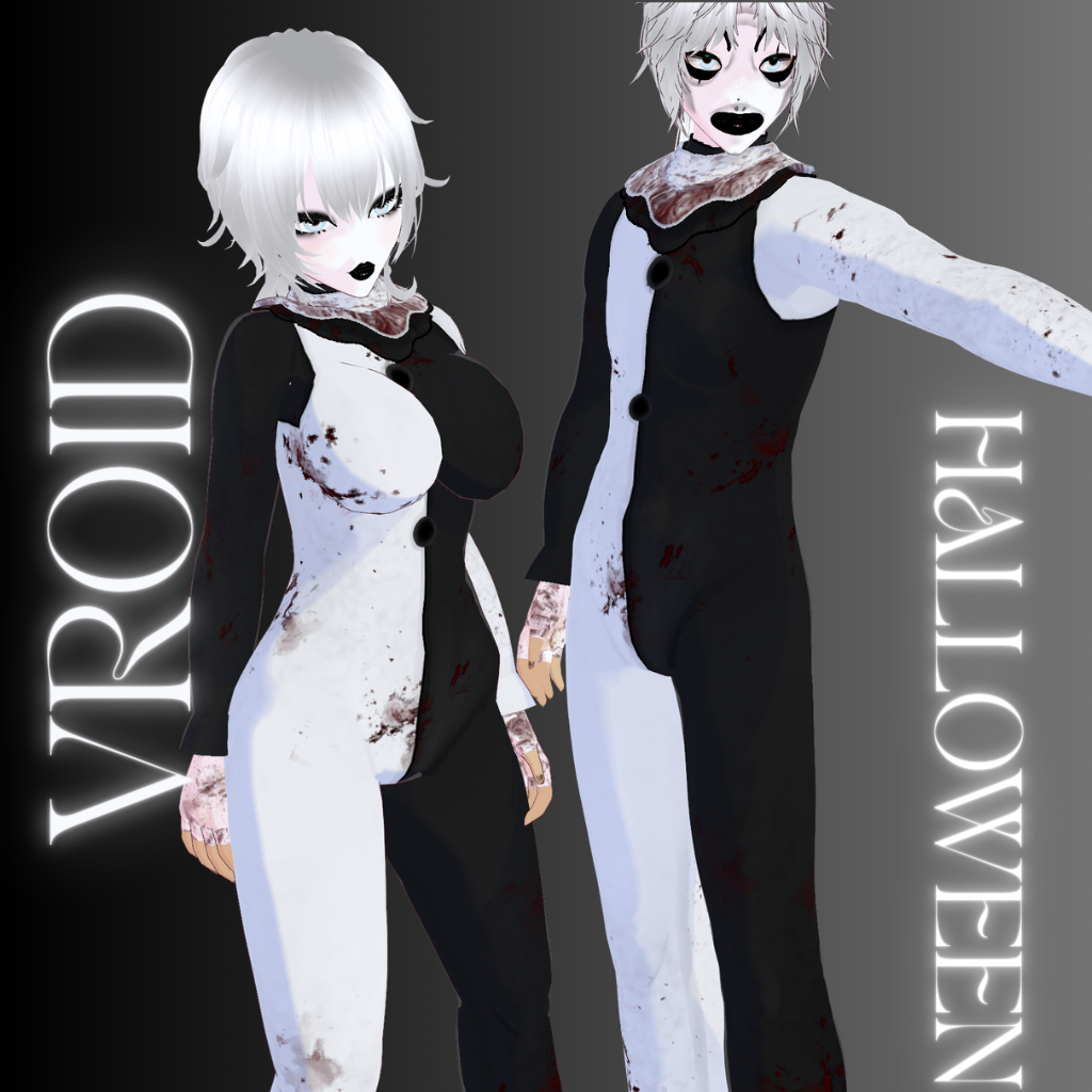 【VRoid】Terrifier Halloween Costume / horror