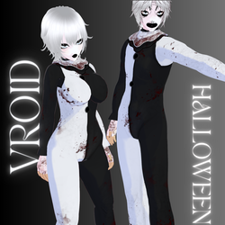 【VRoid】Terrifier Halloween Costume / horror