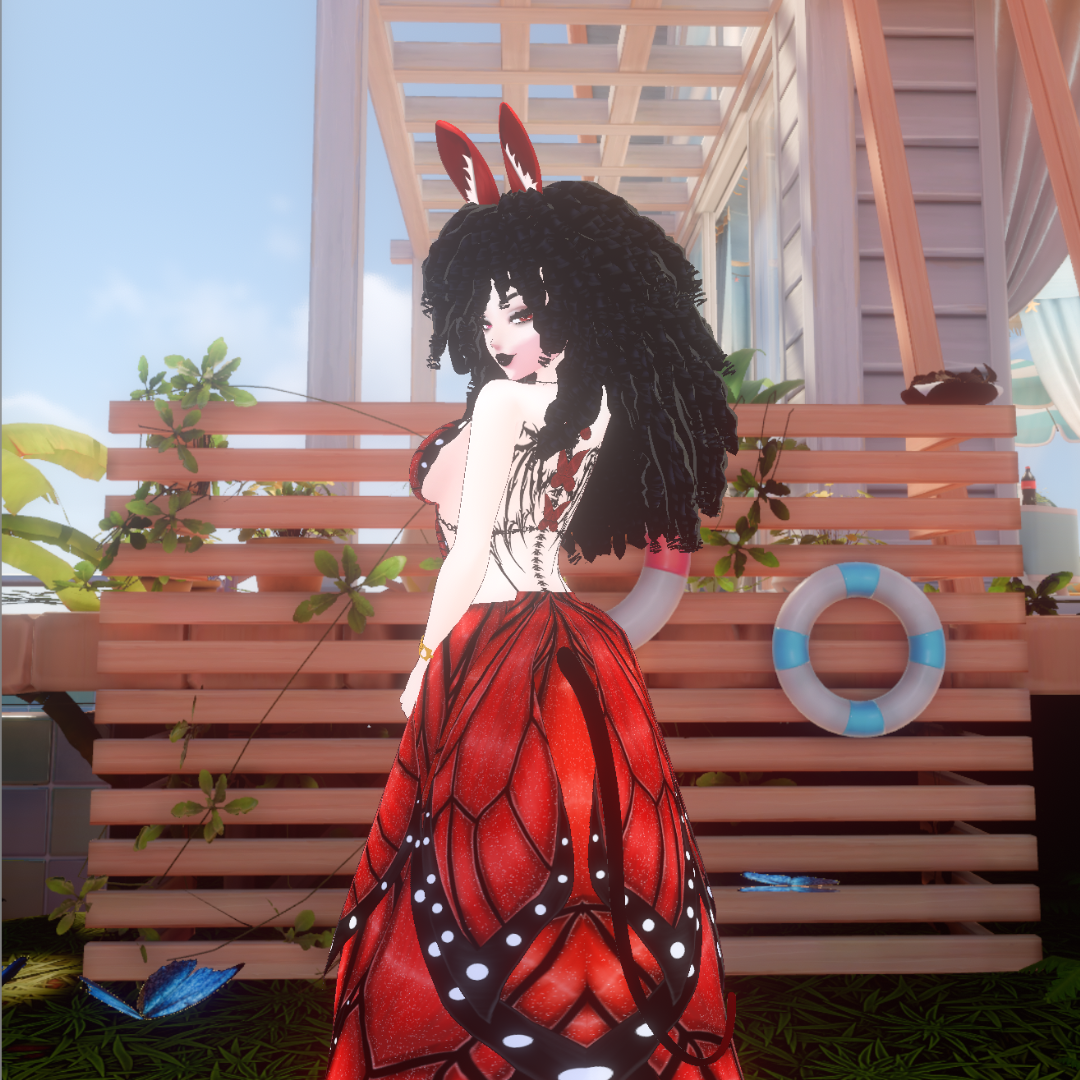 Dress Buttlerfly [Vroid] / Texture / Custome / Vroid Clothes and Textures