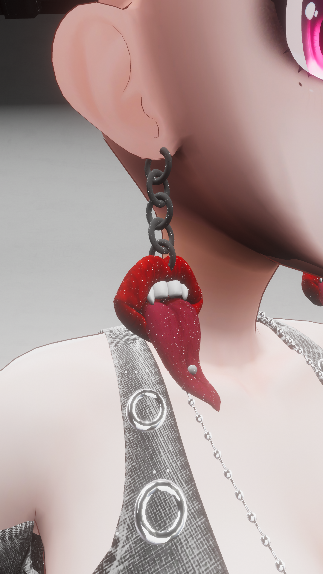 lip earrings