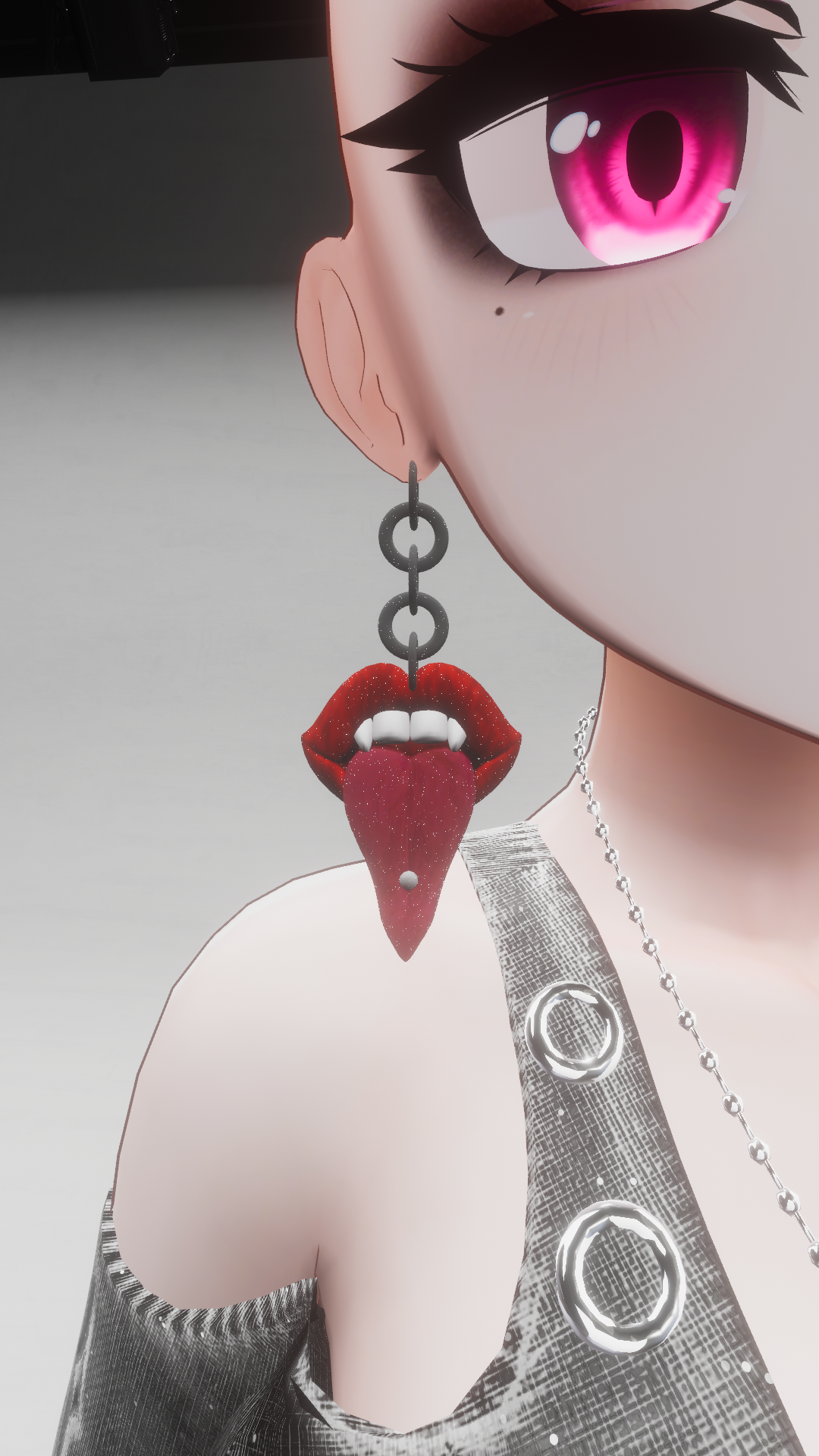 lip earrings
