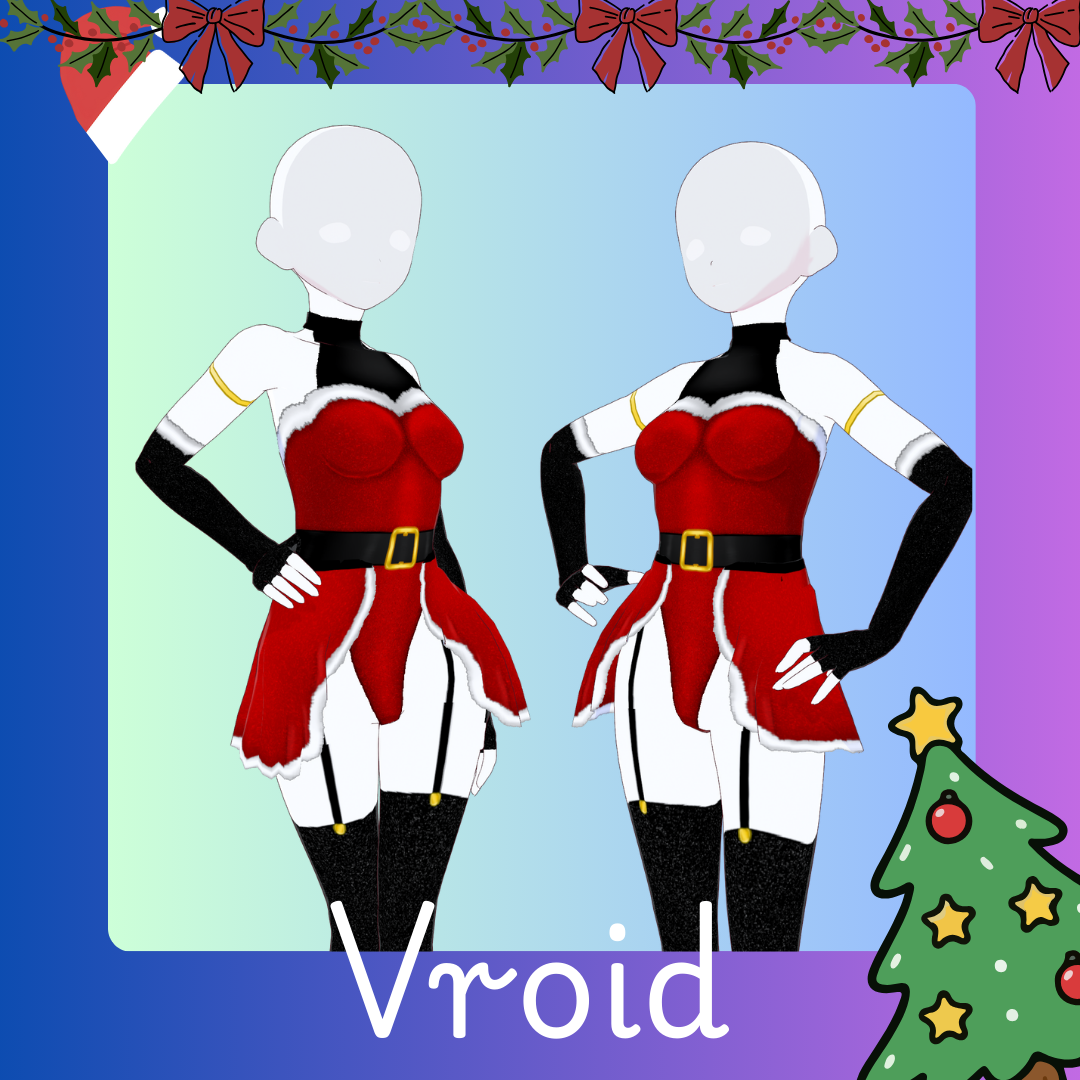 Santa Sexy Dress / Vroid / Christmas 
