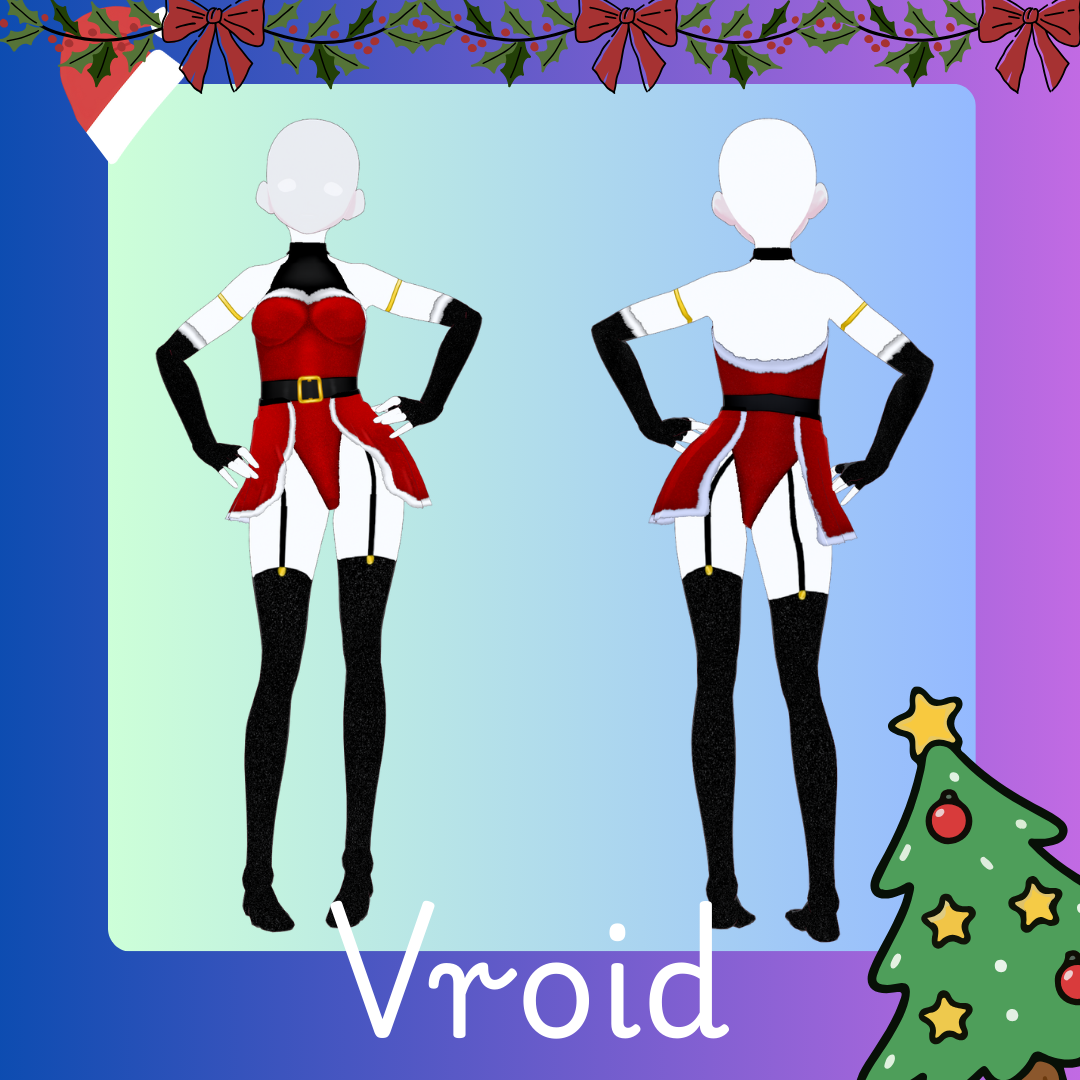 Santa Sexy Dress / Vroid / Christmas 