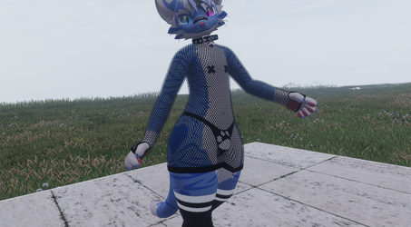 Mayu Fishnet Dress