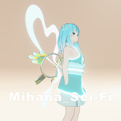 Mihana_Sci-Fi – VRChat / VRM 3D Avatar (Golden Package)