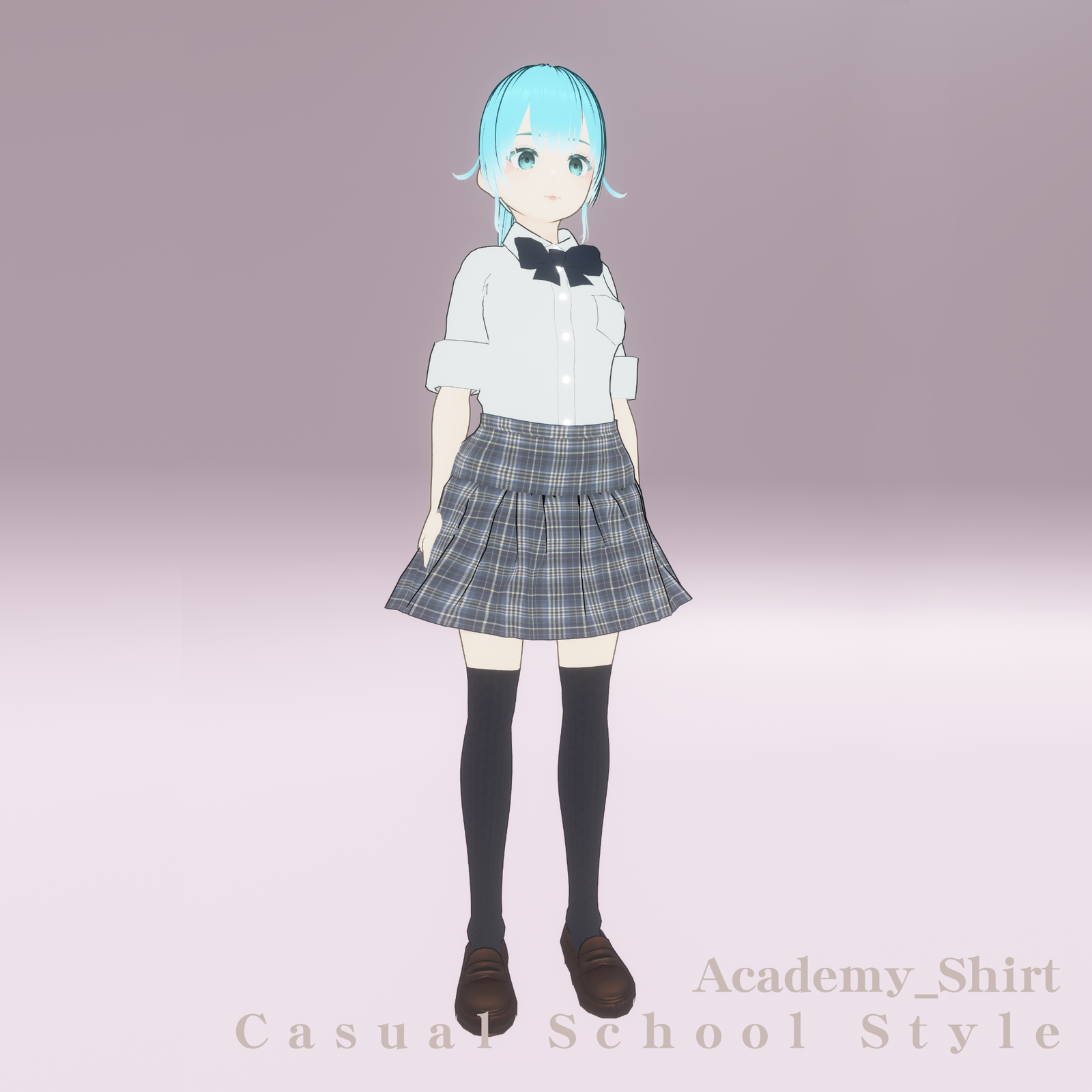 Mihana_Academy – VRChat / VRM 3D Avatar (Uniform Set) (Golden Package)