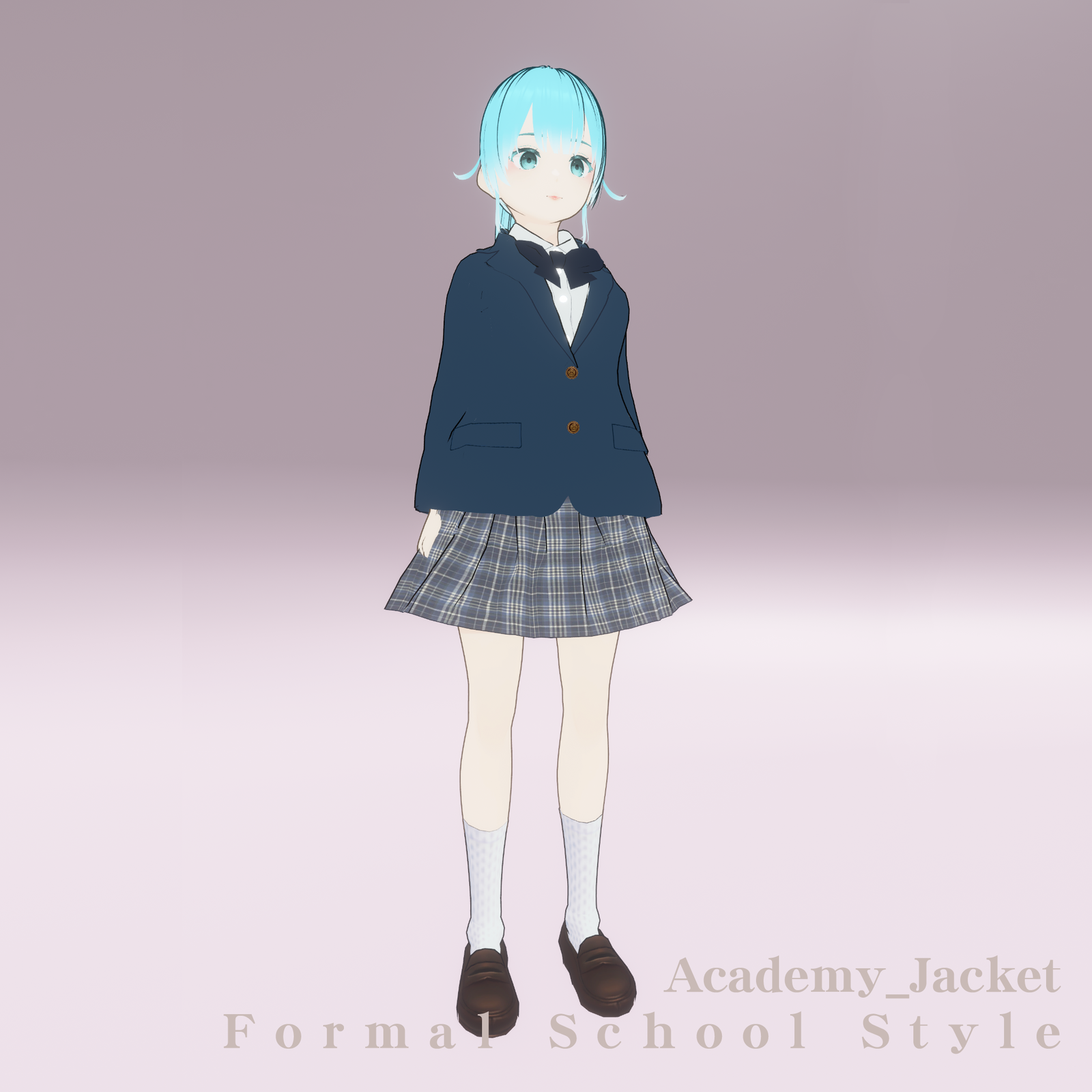 Mihana_Academy – VRChat / VRM 3D Avatar (Uniform Set) (Golden Package)