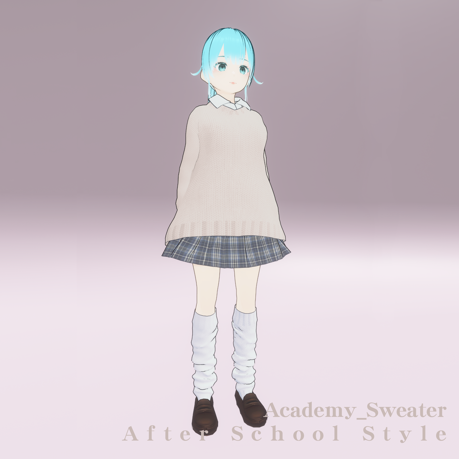 Mihana_Academy – VRChat / VRM 3D Avatar (Uniform Set) (Golden Package)