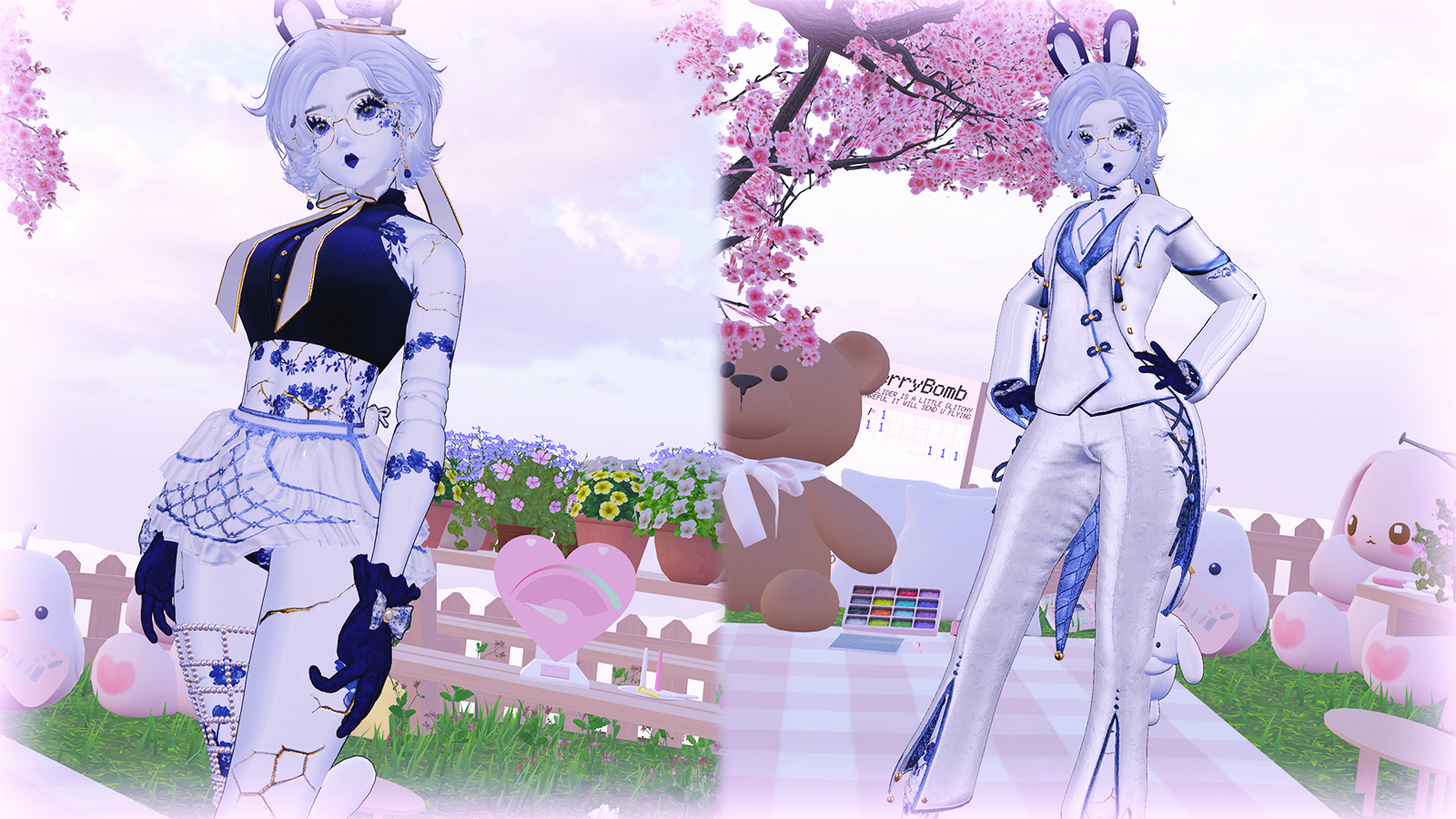 ♡ CAMILLE ♡ | VRCFT | Genderfluid Tea Party Doll | PC & Quest | VRChat Avatar