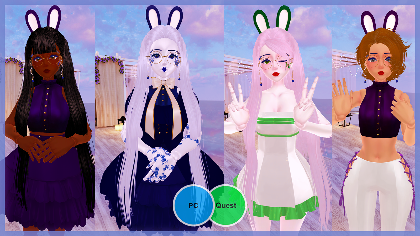 ♡ CAMILLE ♡ | VRCFT | Genderfluid Tea Party Doll | PC & Quest | VRChat Avatar